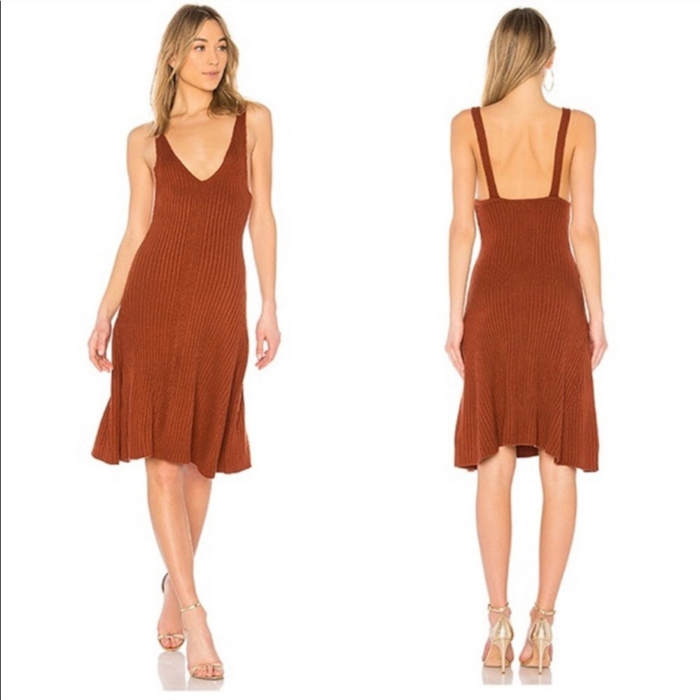 Brand New LPA Knit Rust Jumper Dress